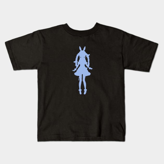 Pekora Silhouette Kids T-Shirt by MaxMeCustom